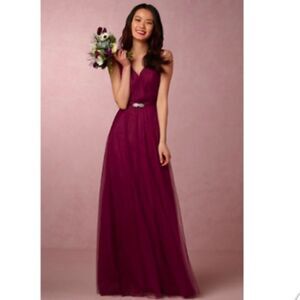 Anthropologie x Hitherto Zaria BlackCherry Dress